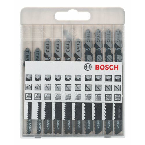 Bosch Professional 2607010629 Hojas de Sierra de Calar, Set de 10 Piezas