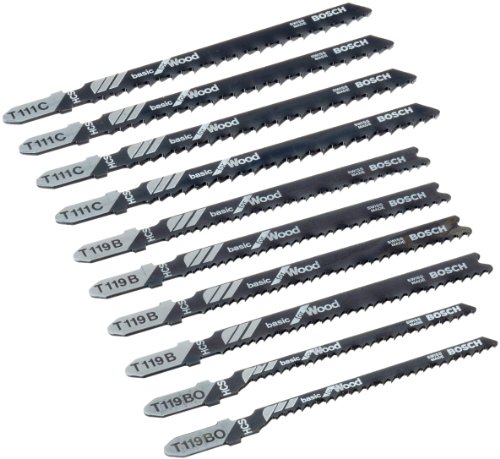 Bosch Professional 2607010629 Hojas de Sierra de Calar, Set de 10 Piezas