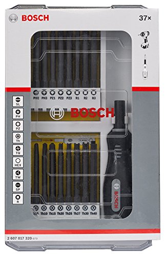 Bosch Professional 2608589294 Set de 37 Unidades para atornillar con empuñadura
