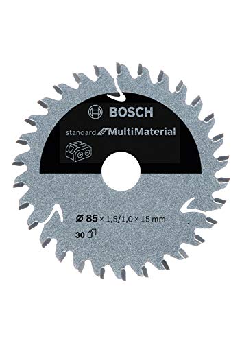 Bosch Professional 2608837752 Disco Standard, MultiMaterial, 30 Dientes, Accesorio de Sierra Circular sin Cables, Color:, 85 x 15 x 1.5 mm