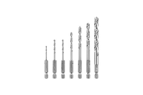 Bosch Professional 260925C146 Set de 7 Brocas en Espiral, hexagonales Madera, Accesorios para Taladro Atornillador