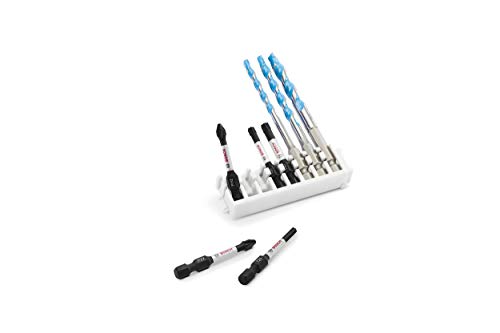 Bosch Professional 260925C159 Set de 8 Puntas de atornillar Control y Brocas Multiuso Pick and Click, Accesorio para Taladro de Impacto