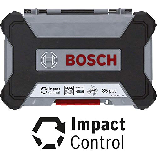 Bosch Professional 35 unidades para taladrar y atornillar (Pick and Click, accesorios para atornilladores de impacto, con puntas, brocas universales y portapuntas universal)