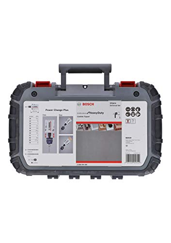 Bosch Professional Endurance for Heavy Duty Set de uso universal con 13 unidades de sierras de corona de carburo (accesorios para taladro)