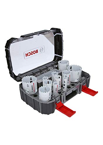 Bosch Professional Endurance for Heavy Duty Set de uso universal con 13 unidades de sierras de corona de carburo (accesorios para taladro)