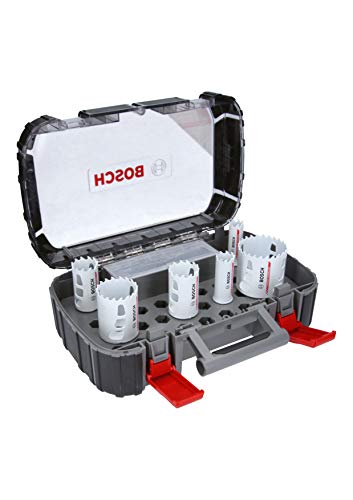 Bosch Professional Endurance for Heavy Duty Set de uso universal con 8 unidades de sierras de corona de carburo (Ø 22/25/35/40/51/68 mm, accesorios para taladro)