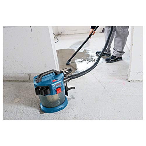 Bosch Professional GAS 18V-10 L Aspirador, capacidad 10 l, manguera 1,6 m, 90 mbar, sin batería, 0 W, 18 V, Azul