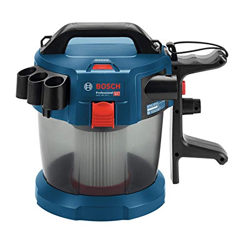 Bosch Professional GAS 18V-10 L Aspirador, capacidad 10 l, manguera 1,6 m, 90 mbar, sin batería, 0 W, 18 V, Azul