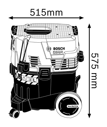 Bosch Professional GAS 35 L AFC - Aspirador seco/húmedo (1380 W, capacidad 35 l, clase polvo L, 254 mbar)