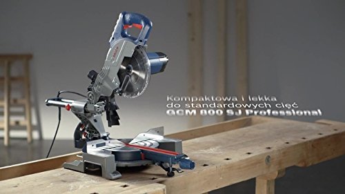 Bosch Professional GCM 800 SJ - Ingletadora telescópica (1400 W, Disco 216 mm, Soft Start, en caja)