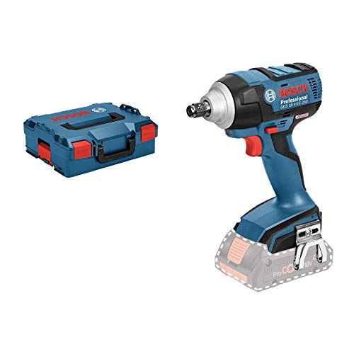 Bosch Professional GDS 18 V-EC Atornillador de impacto, 250 Nm, tornillos hasta M18, sin batería, en L-BOXX