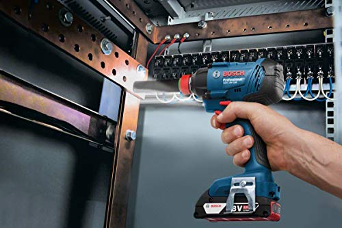 Bosch Professional GDX 18V-180 Llave de impacto a batería, 2 baterías x 2.0 Ah, 180 Nm, tornillos hasta M14, en L-BOXX, 18 V
