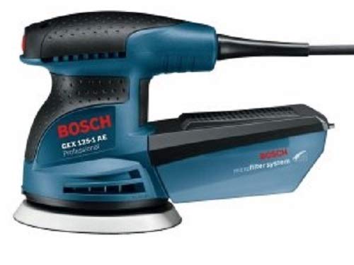 Bosch Professional GEX 125-1 AE - Lijadora excéntrica (250 W, Microfiltro, Ø plato lijador 125 mm, en caja)