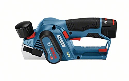 Bosch Professional GHO 12V-20 - Cepillo a batería (2 baterías x 3.0 Ah, 12V, rebaje 17 mm, en L-BOXX)