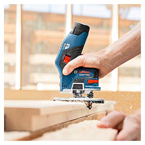 Bosch Professional GKF 12V-8 - Fresadora de cantos a batería (12 V, 13000 rpm, pinzas Ø 6 mm / 8 mm, sin batería, en caja)