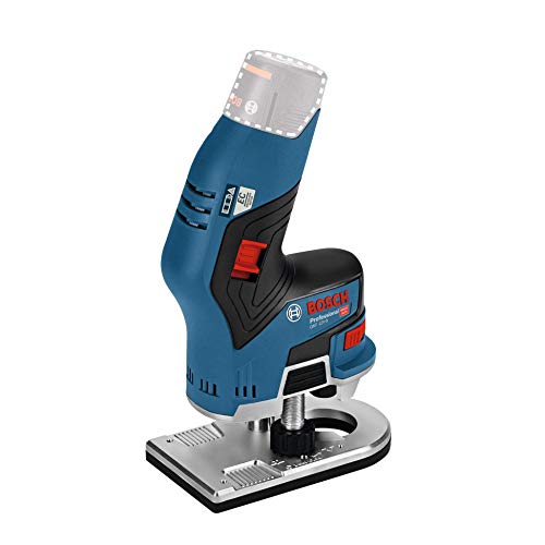 Bosch Professional GKF 12V-8 - Fresadora de cantos a batería (12 V, 13000 rpm, pinzas Ø 6 mm / 8 mm, sin batería, en caja)