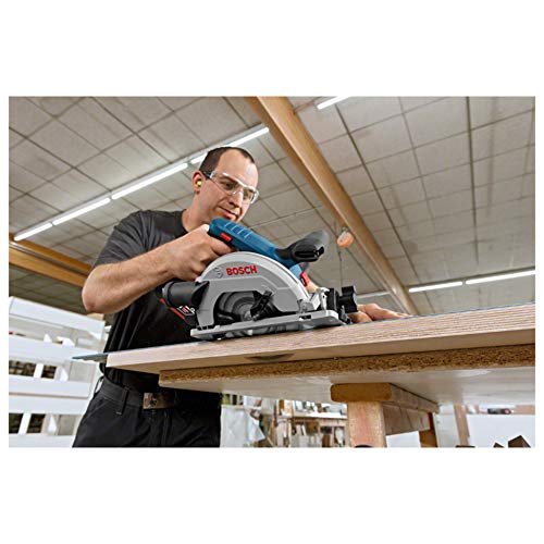 Bosch Professional GKS 18V-57 G Sierra circular, Disco 165 mm, sin batería, en L-BOXX, 18 V, Azul