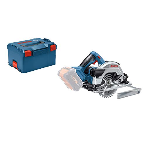 Bosch Professional GKS 18V-57 G Sierra circular, Disco 165 mm, sin batería, en L-BOXX, 18 V, Azul