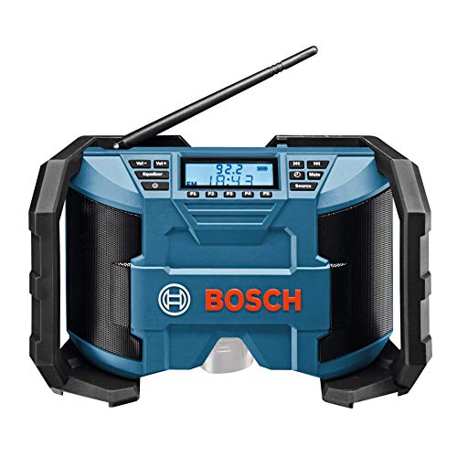 Bosch Professional GML Soundboxx Radio para construcción, doble alimentación, FM/AM, MP3, en caja, 12 W, 18 V, Negro/Azul