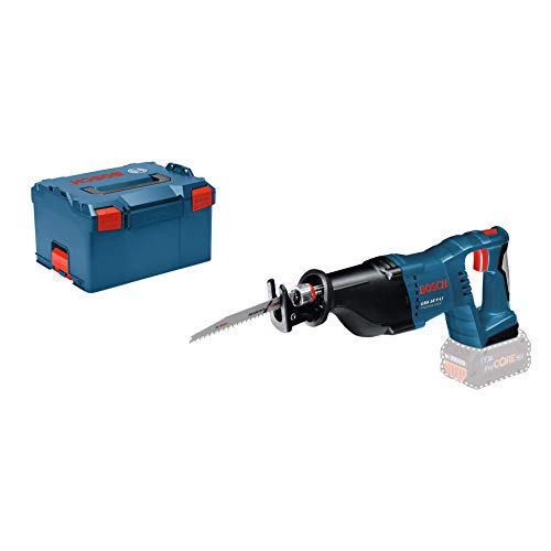 Bosch Professional GSA 18 V-LI Sierra sable, 2.400 2.700 cpm, control de velocidad, sin batería, en L-BOXX, Negro, Azul