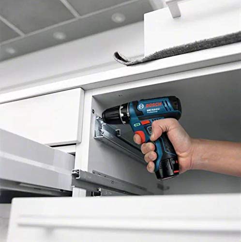 Bosch Professional GSB 12V-15 System percutor Madera de Ø máx 19 mm, Incl. 2 x 2.0 Ah batería + Cargador, 3X Juego de Taladro, en Bolsa, Amazon Edición, 36 W, 12 V, Azul