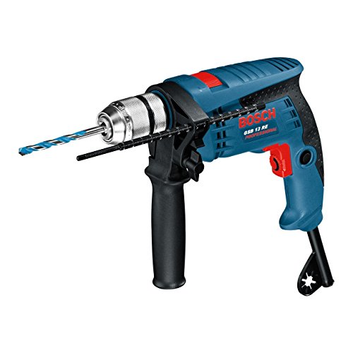 Bosch Professional GSB 13 RE - Taladro percutor, juego de accesorios, 600 W + Bosch Professional GWS 7-125 - Amoladora angular, diámetro de disco 125 mm