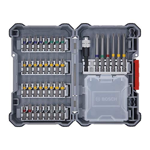 Bosch Professional GSB 18V-21 System Taladro percutor, Incl batería de 2 x 2.0 Ah, Juego de Accesorios de 40 Piezas, en L-BOXX 136, Amazon Edición, 36 W, 18 V, Azul