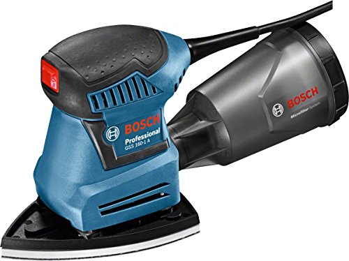 Bosch Professional GSS 160 Multi - Lijadora orbital (180W, 3 placas Lijadoras 140, 160 y Delta, en L-BOXX)