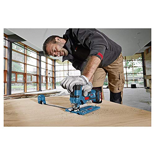 Bosch Professional GST 18 V-LI S Sierra de calar, 550-2.700 cpm, profundidad de corte 120 mm, sin batería, en L-BOXX, Azul