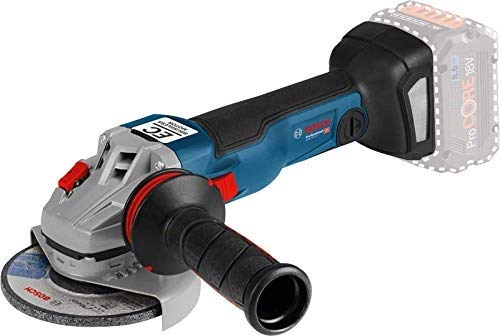 Bosch Professional GWS 18V-10 C Amoladora angular, sin batería, 9000 rpm, conectable, disco diámetro 125 mm, en caja, 18 V, Azul, 358x110mm