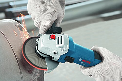 Bosch Professional GWS 7-115 E - Amoladora angular (720 W, 2800 – 11000 rpm, Ø Disco 115 mm, protección rearranque, en caja)