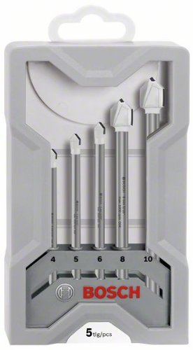 Bosch Professional - Juego de 5 brocas para azulejos CYL-9 Ceramic 4,0; 5,0; 6,0; 8,0; 10,0 mm