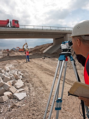 Bosch Professional Nivel Óptico GOL 32 G (aumento 32x, unit of measure: 400 Gon, unidad de medida: 400 Gon, alcance: hasta 120 m, en maletín de transporte)