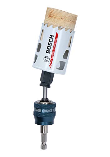 Bosch Professional Power Change Plus Adaptador (conexión hexagonal de 3/8", incluye Broca 7.15 x 105 mm, accesorios sierra de corona)