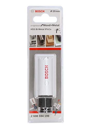 Bosch Professional Progressor for Wood and Metal Sierra de corona (para madera y metal, Ø 20 mm, accesorios para taladro)