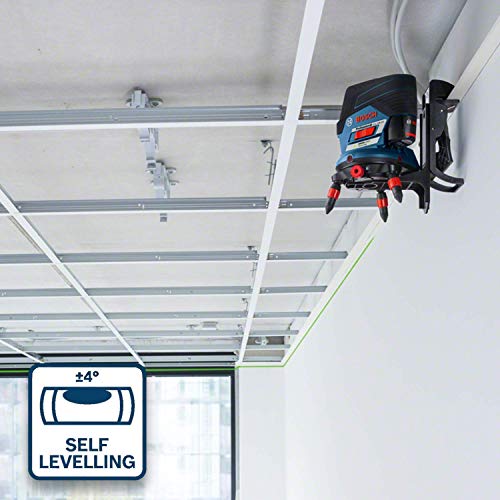 Bosch Professional Sistema 12V Nivel Láser GCL 2-50 CG (1 batería 12V + cargador, láser verde, c/función aplicación, soporte, alcance visible: hasta 20 m, en L-BOXX)