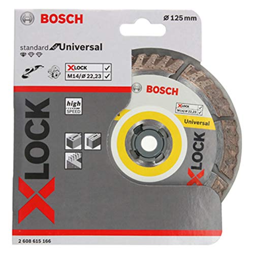 Bosch Professional Standard - Disco de corte de diamante (universal, X-LOCK, Ø125 mm, diámetro del orificio: 22,23 mm, anchura de corte de 2 mm)