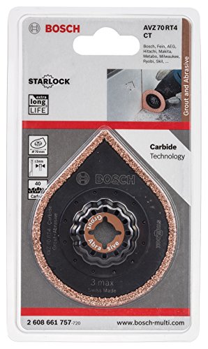 Bosch Professional Starlock - Rascador de mortero, Carburo AVZ 70 RT4, 70 mm