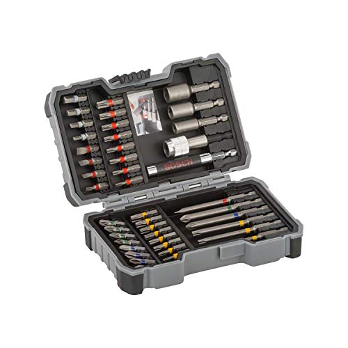 Bosch - Set de 43 unidades para atornillar y llaves de vaso (Ph,Pz,Sl,H,T,Th) + Professional - Set de 32 unidades para atornillar