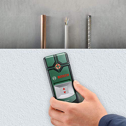 Bosch Truvo - Detector digital en caja metálica (metal ferroso, cable con corriente, metal no ferroso, AAA, 1.5 V)