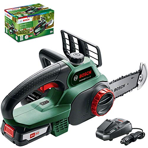 Bosch UniversalChain 18 Sierra de Cadena a Batería, con Batería y Cargador, 18 V