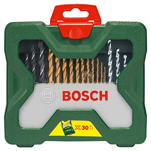 Bosch X-Line Titanio - Maletín de 30 unidades para taladrar y atornillar