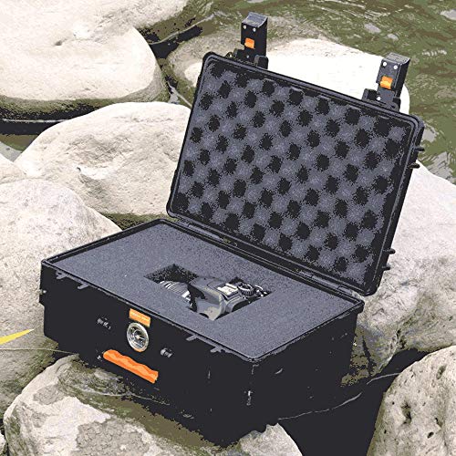 BS Caja de herramientas, caja de carro de engrosamiento Caja de instrumentos de precisión ABS alemán Caja de instrumentos de sellado de polvo Equipo impermeable caja de herramientas desmontable