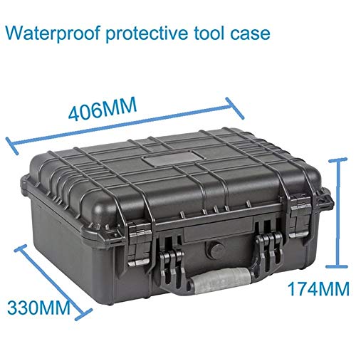 Caja de almacenamiento de herramientas Maletín for herramientas a prueba de agua caja de herramientas de protección de la cámara caja del instrumento Box Maleta Con precortado revestimiento de espuma