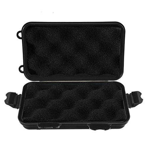 Caja de almacenamiento para exteriores, kit de viaje, a prueba de golpes, impermeable, caja de almacenamiento sellada, caja de almacenamiento hermética, caja de supervivencia, color negro