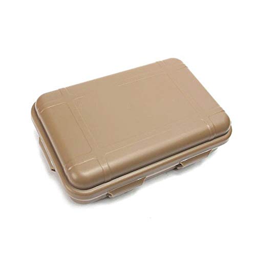 Caja de herramientas de supervivencia salvaje al aire libre pequeño kit grande a prueba de golpes resistente a la presión impermeable a prueba de polvo SOS caja de herramientas, negro grande