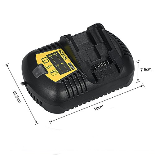 Cargador de batería li-ion para DeWalt DCB101 DCB105 12V 20V MAX batería de iones de litio Herramienta de alimentación Cargador de batería 3A