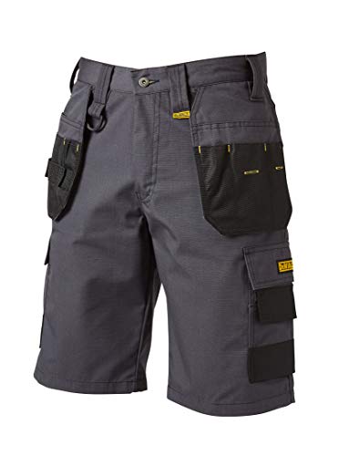 Cheverley - Pantalón corto, talla 34 W, color gris