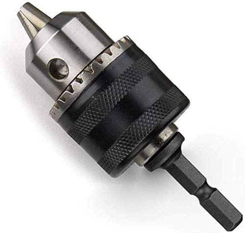 Convertidor de eje de taladro 1.5-10 mm, adaptador de rosca 3/8 "-24UNF, conexión SDS-Plus, conexión hembra cuadrada de 1/2", conexión hexagonal de 1/4 "(JT-10)