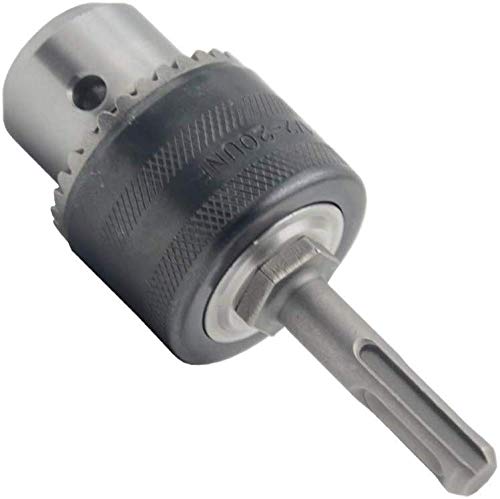 Convertidor de eje de taladro 1.5-10 mm, adaptador de rosca 3/8 "-24UNF, conexión SDS-Plus, conexión hembra cuadrada de 1/2", conexión hexagonal de 1/4 "(JT-10)